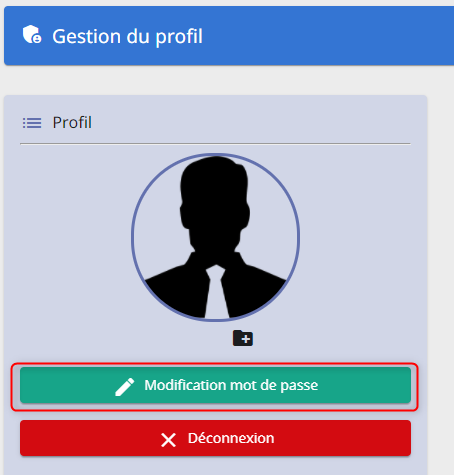 Changer mot de passe