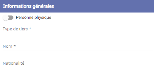Cas personne morale