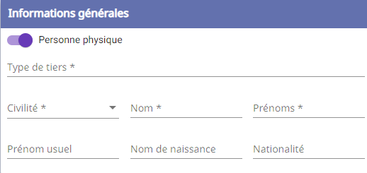 Cas personne physique