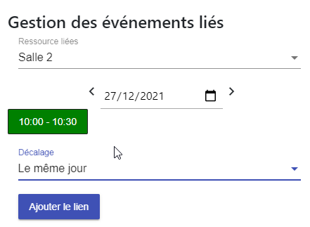 Ajouter le lien