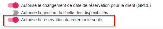 Cérémonie seule