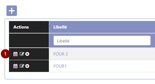 Ouvrir planning